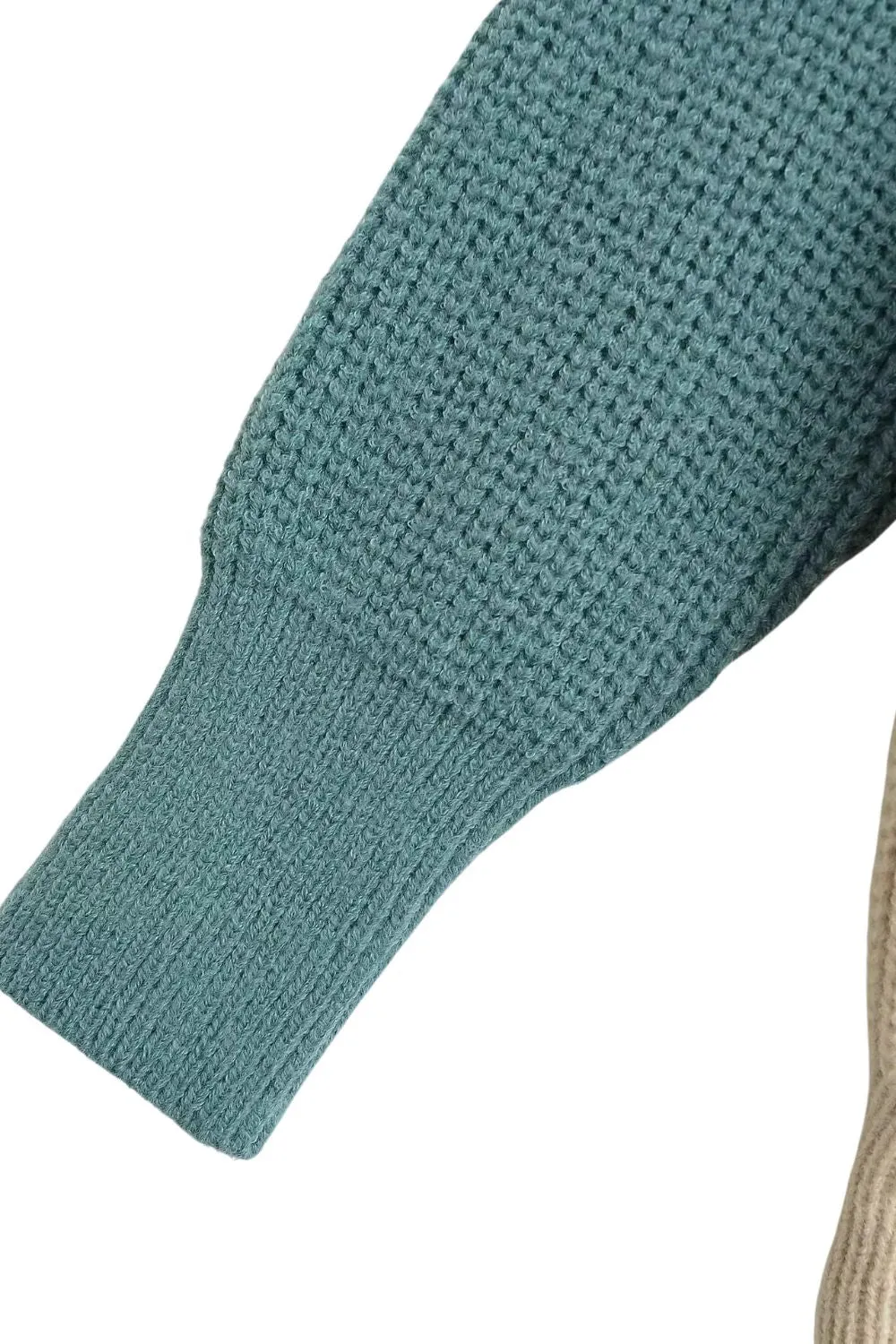 ' Eleanor' Color - Block V - Neck Knit Top