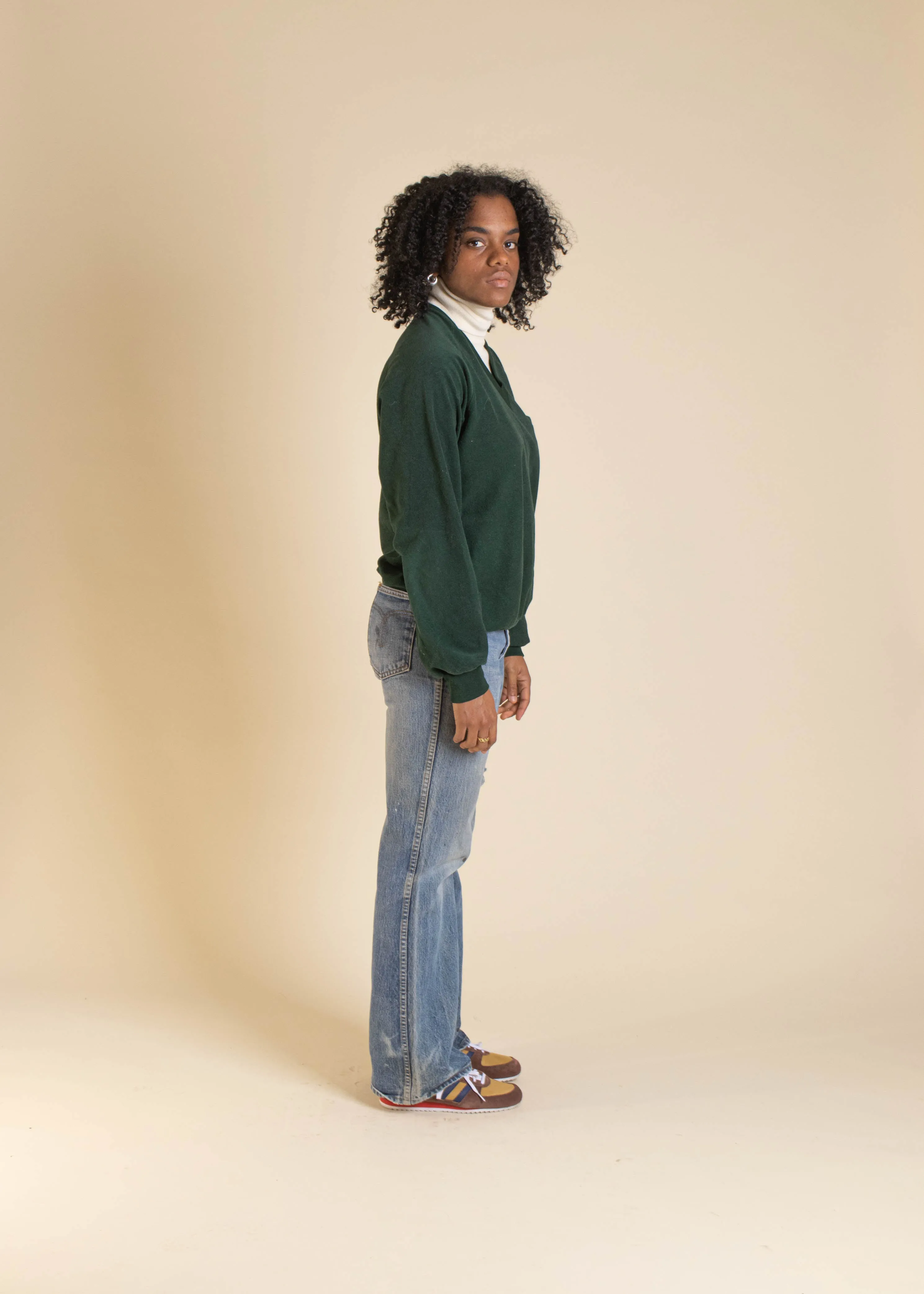 1970s Lee Velour Long Sleeve Shirt Size M/L