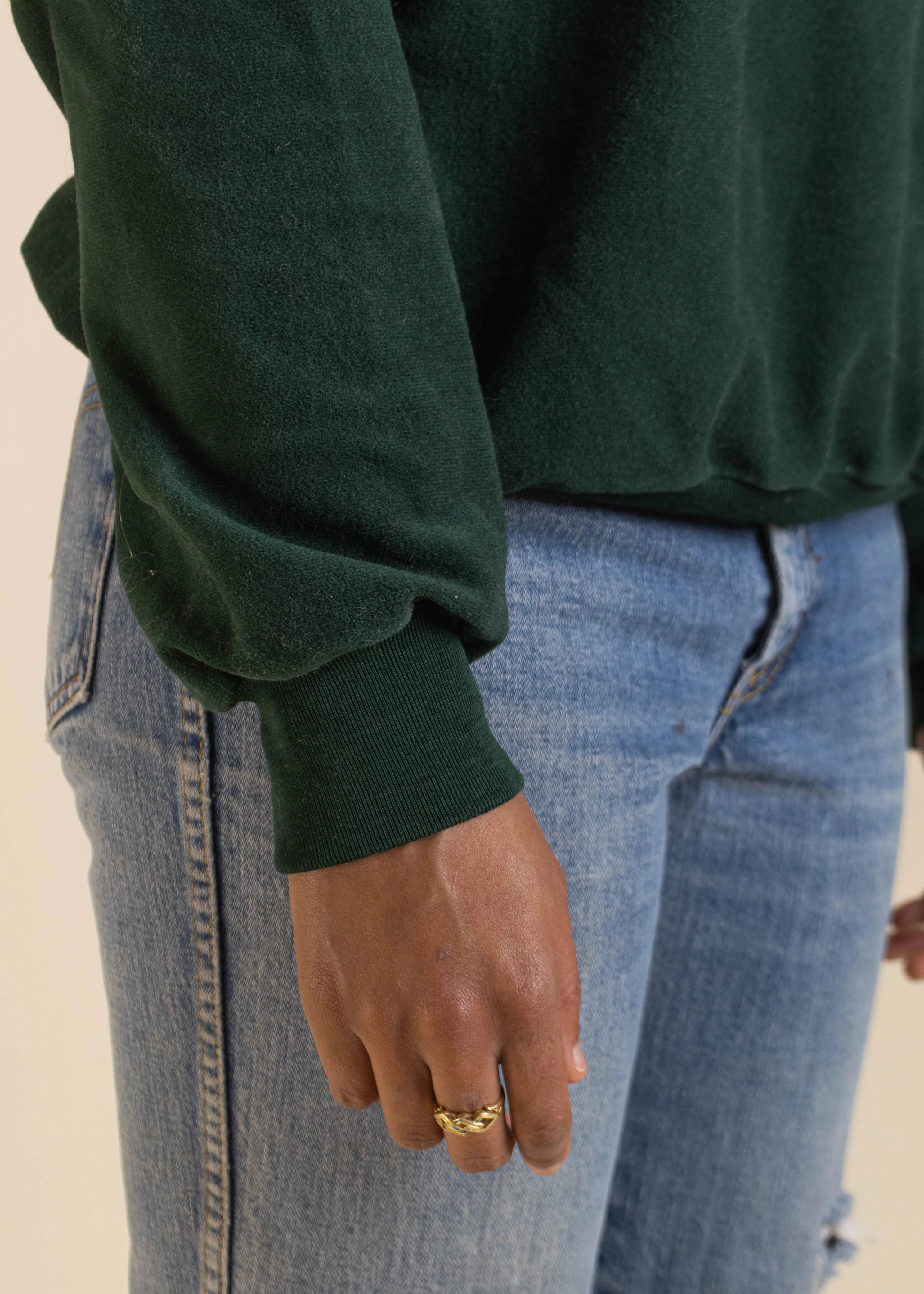 1970s Lee Velour Long Sleeve Shirt Size M/L