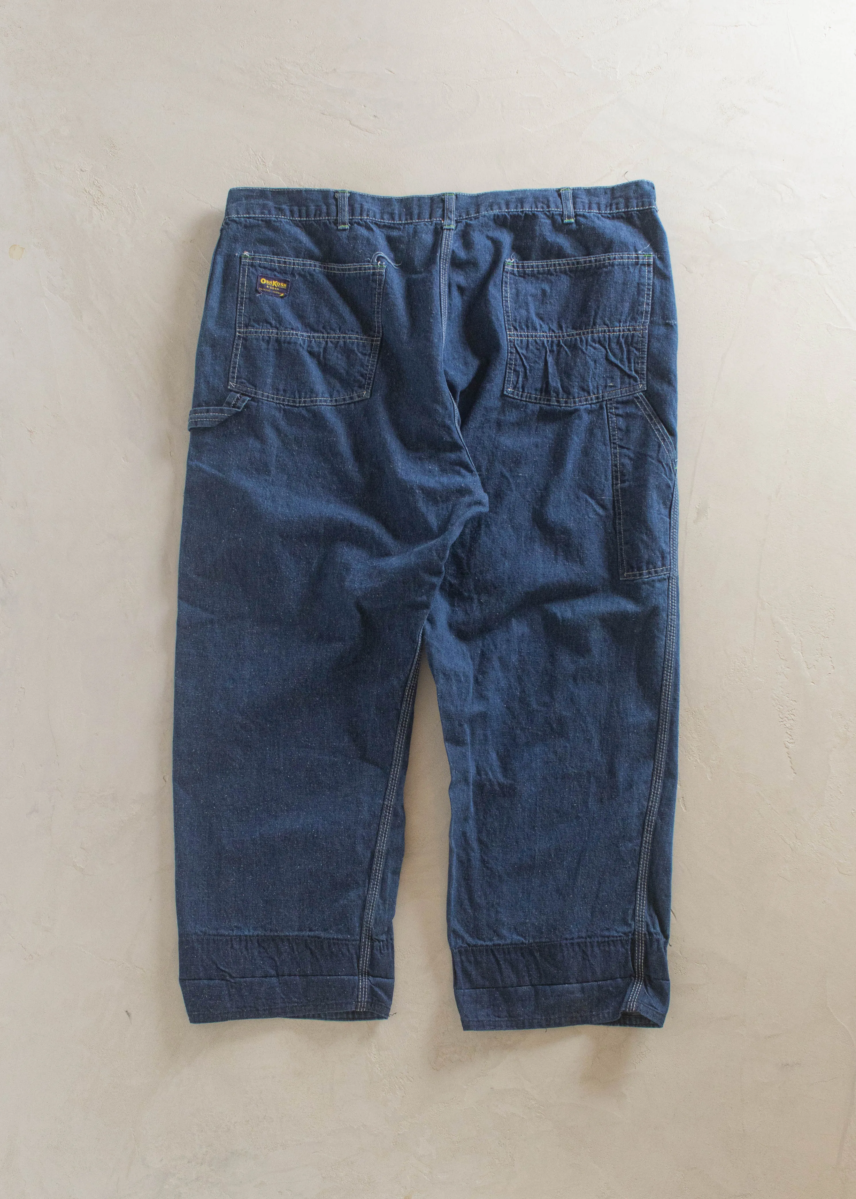 1970s Union Made OshKosh Denim Carpenter Pants Size Women's 44 Men's 46
