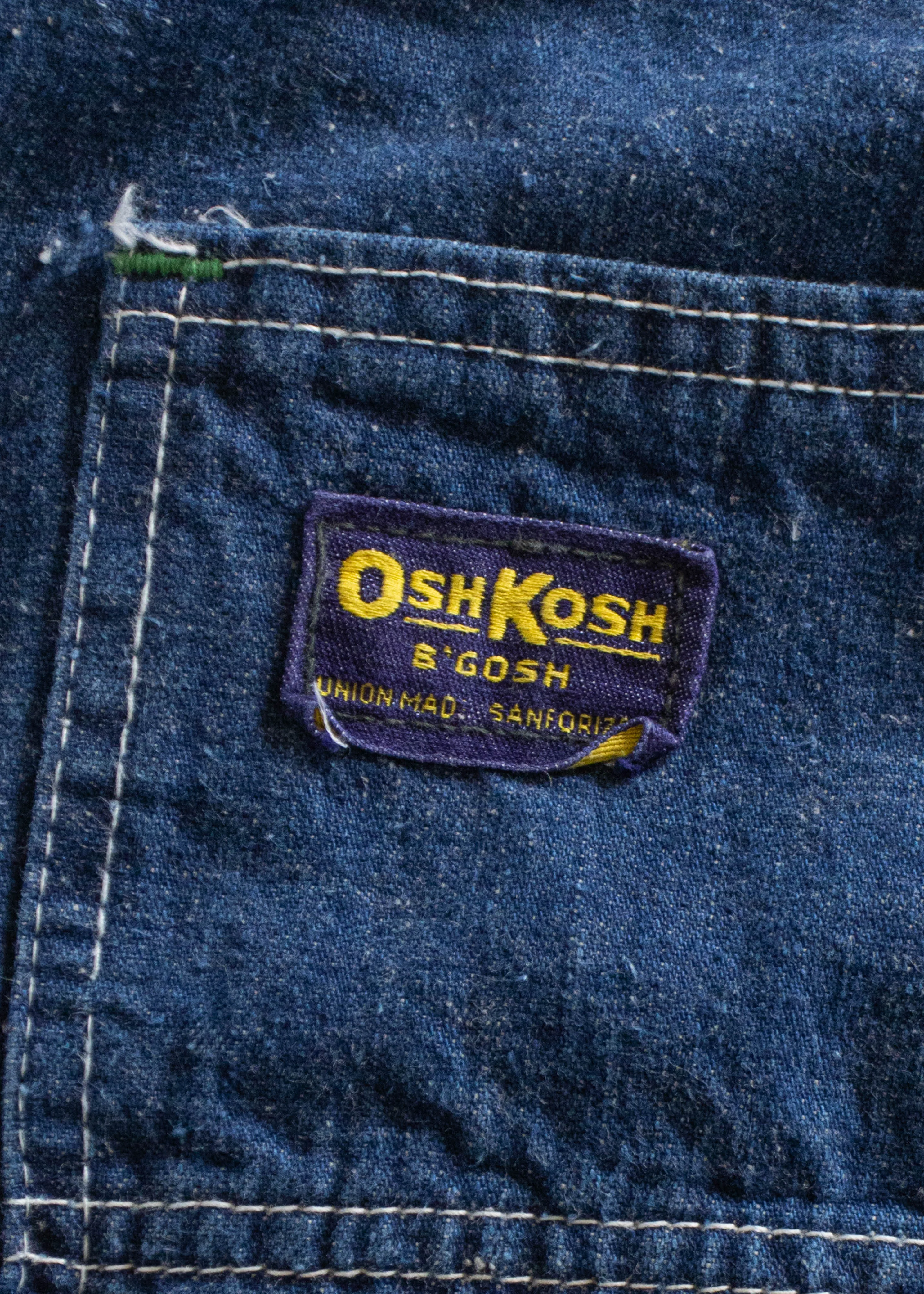 1970s Union Made OshKosh Denim Carpenter Pants Size Women's 44 Men's 46
