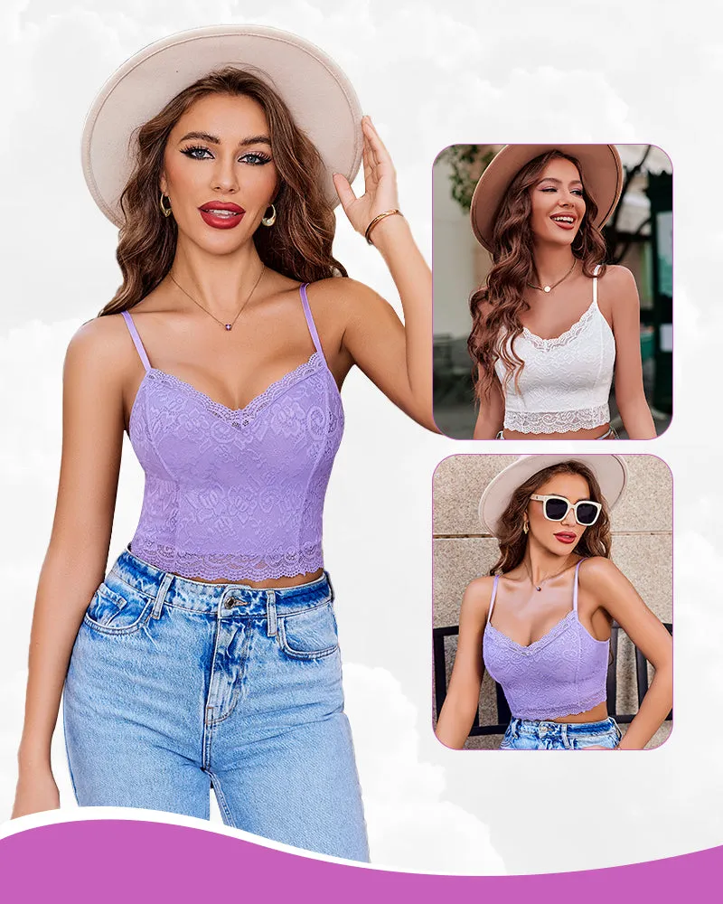 2 Pack Lace Spaghetti Strap Tank Top