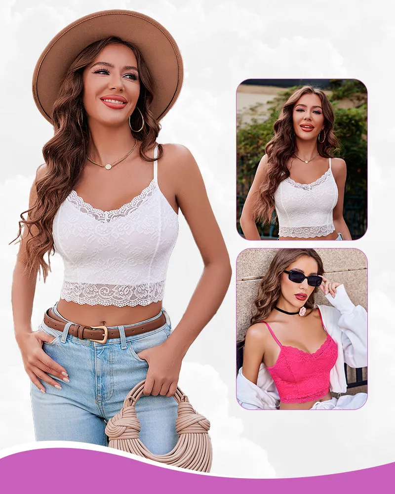 2 Pack Lace Spaghetti Strap Tank Top