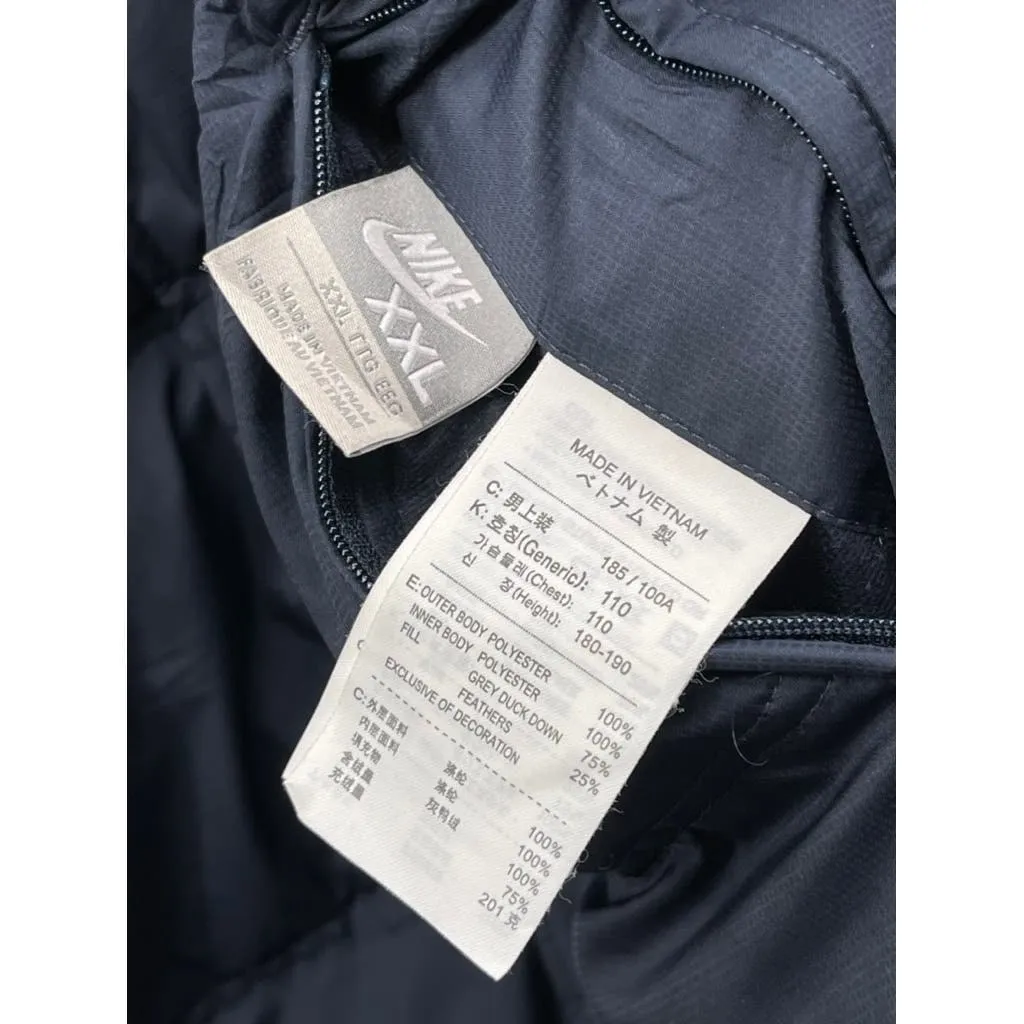 2000's Nike Men's Two-Tone Reversible Quilted Down Puffer Jacket