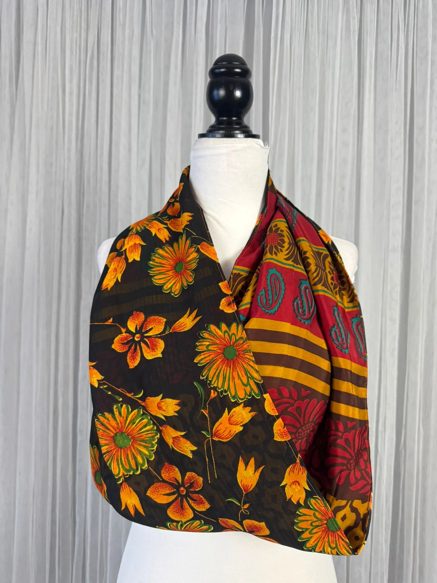 40 inch Reversible Infinity Scarf-J04