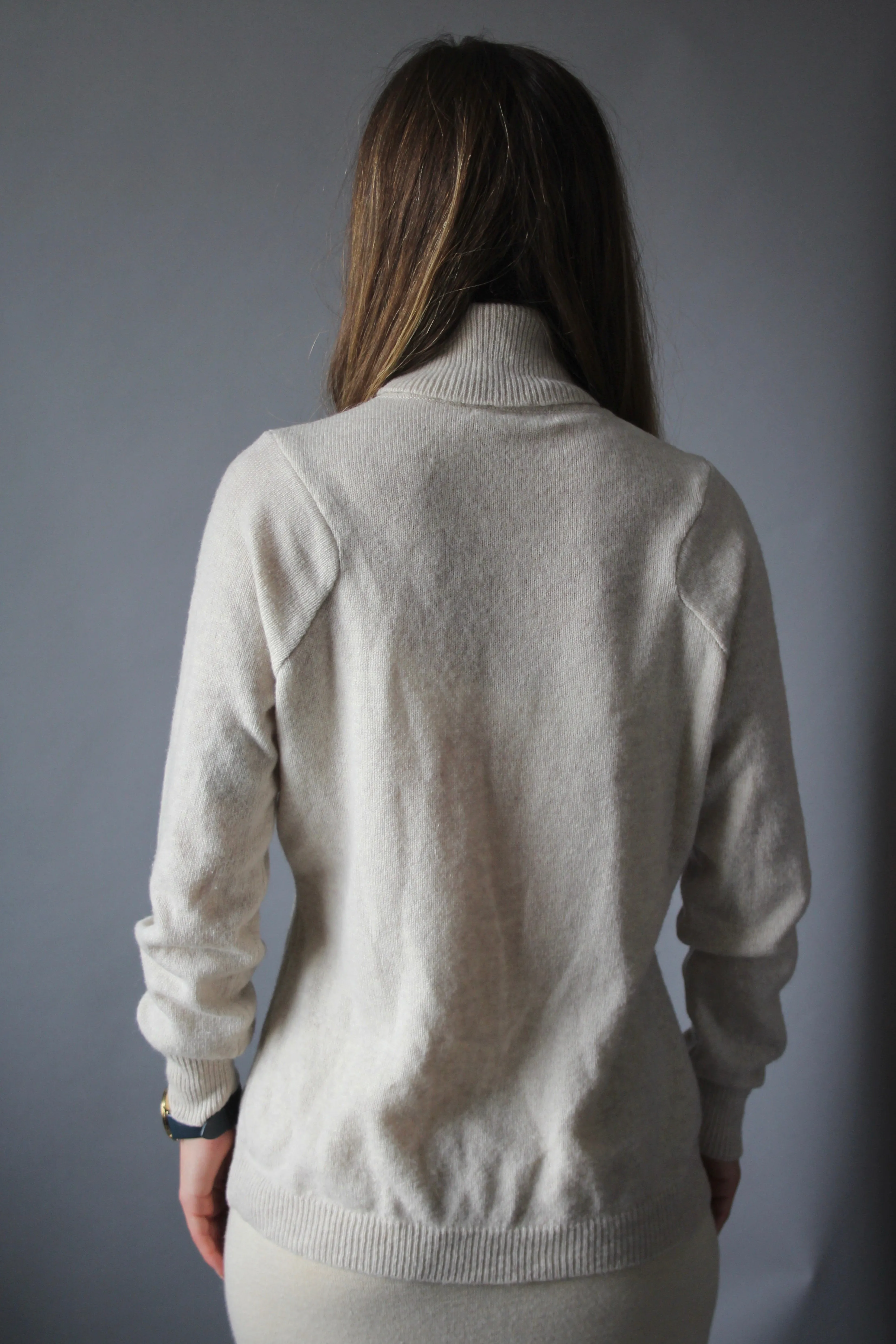 90s Stone Turtleneck - L