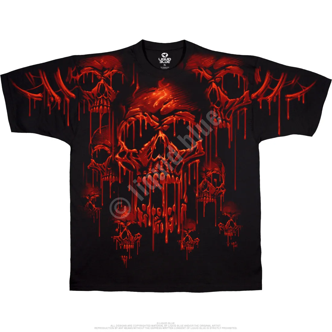 Acid Rain Skulls T-Shirt