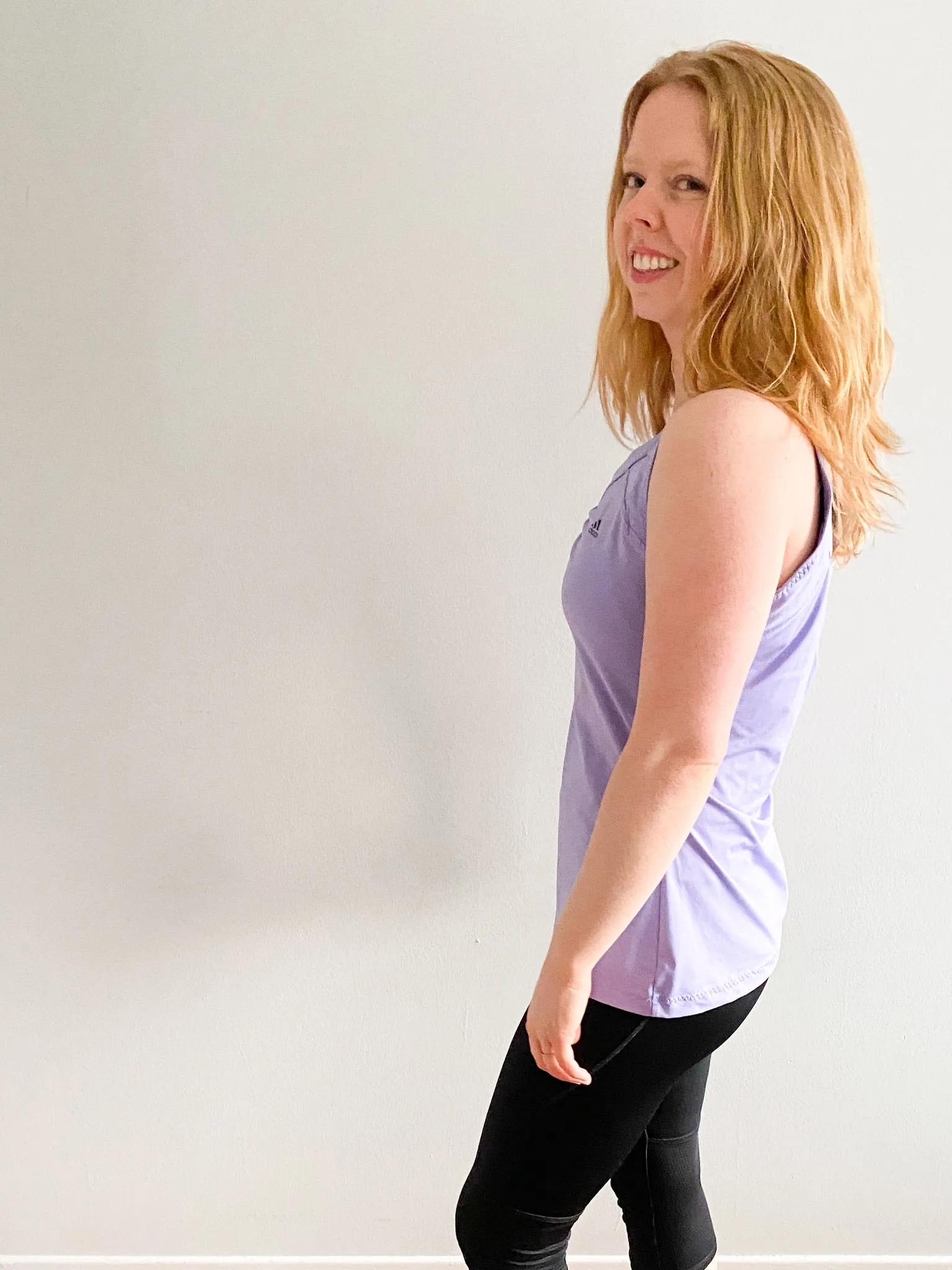 Adidas Lavender Purple ClimaCool Workout Top - Large