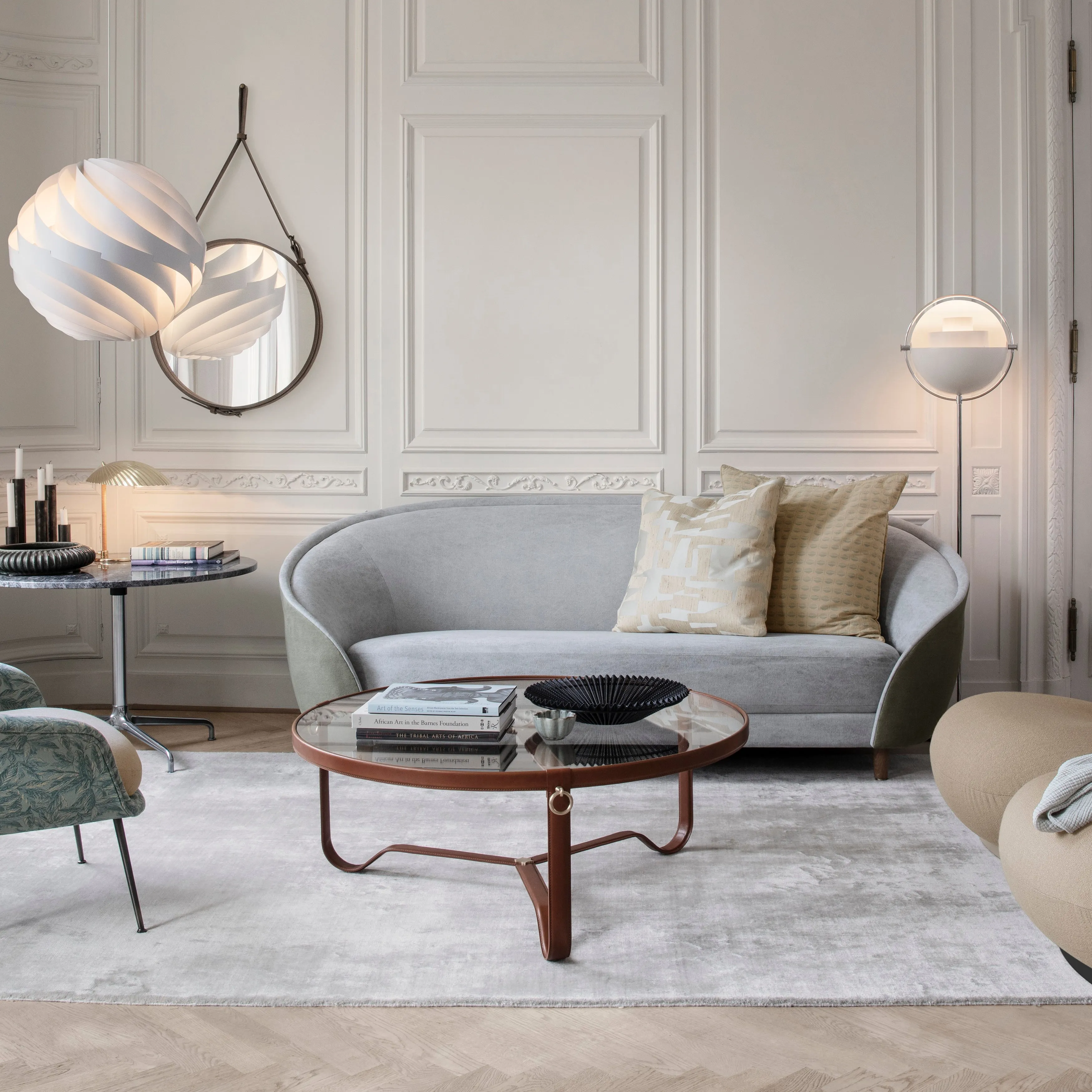 Adnet Circular Coffee Table