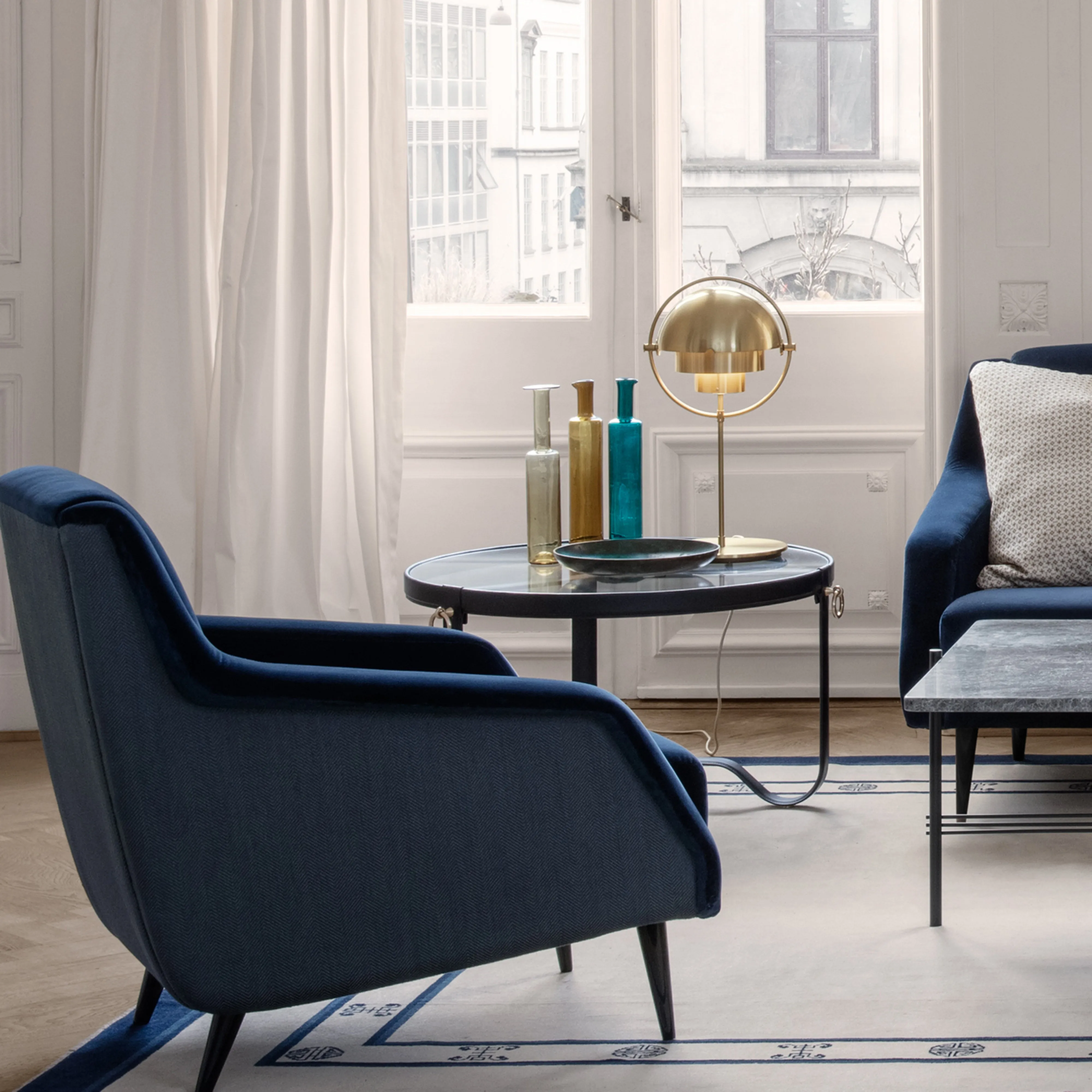 Adnet Circular Coffee Table