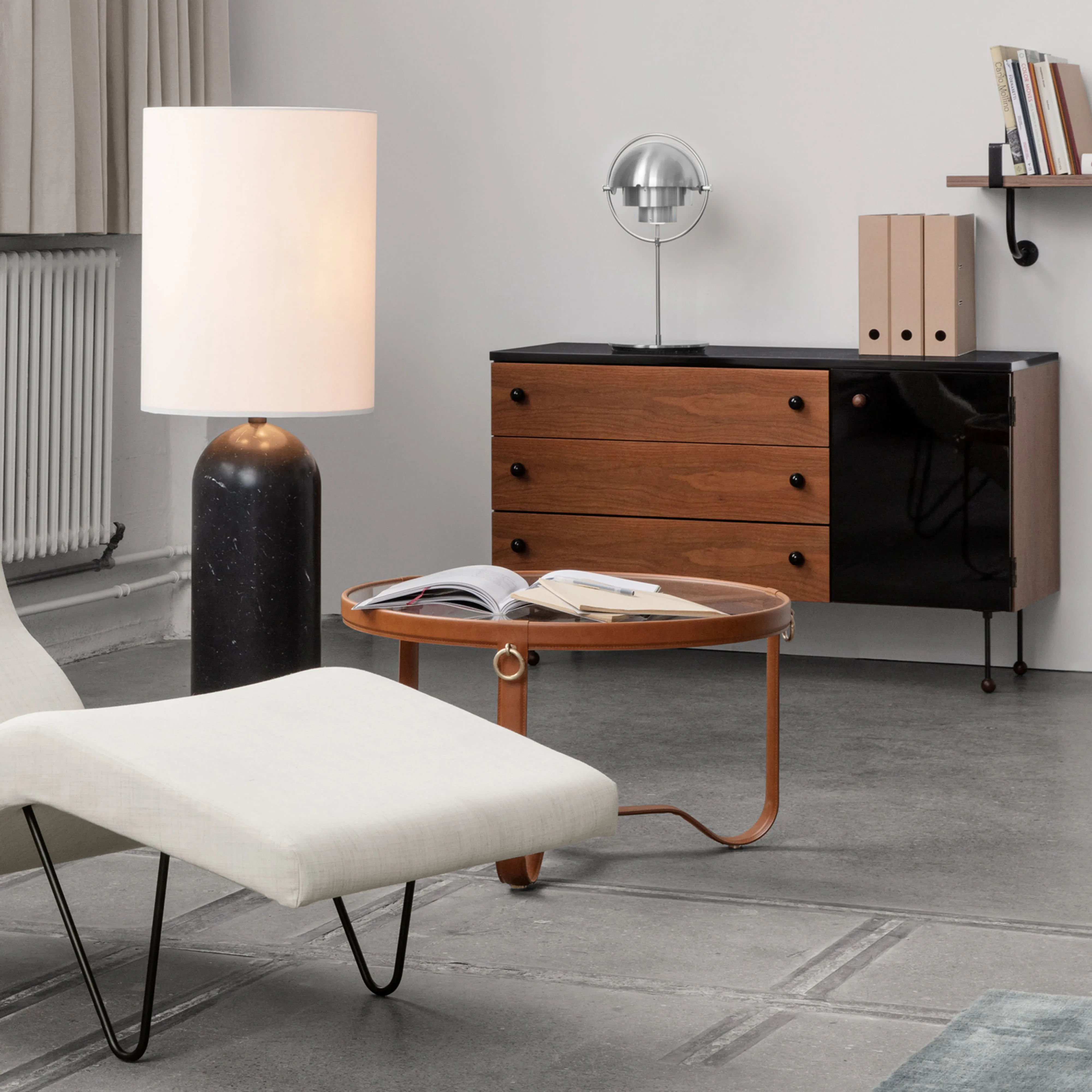 Adnet Circular Coffee Table