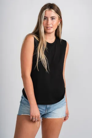 Aerie knit tank top black