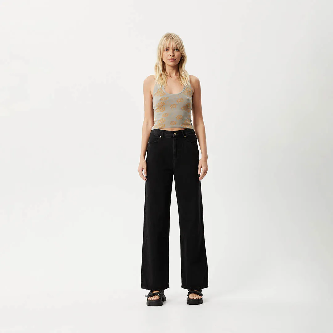 AFENDS Womens Clara - Knit Halter Top - Olive