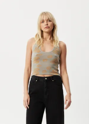 AFENDS Womens Clara - Knit Halter Top - Olive