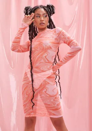 Alert The Press Marble Dress