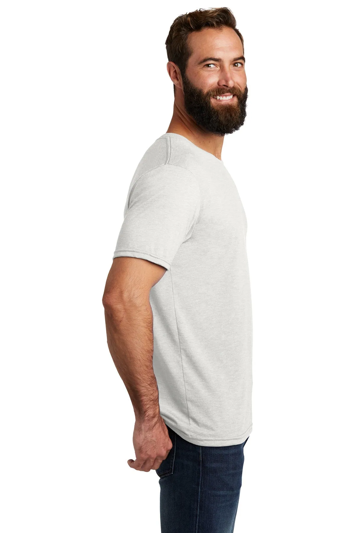 Allmade Unisex Tri-Blend Branded Tee, Fairly White