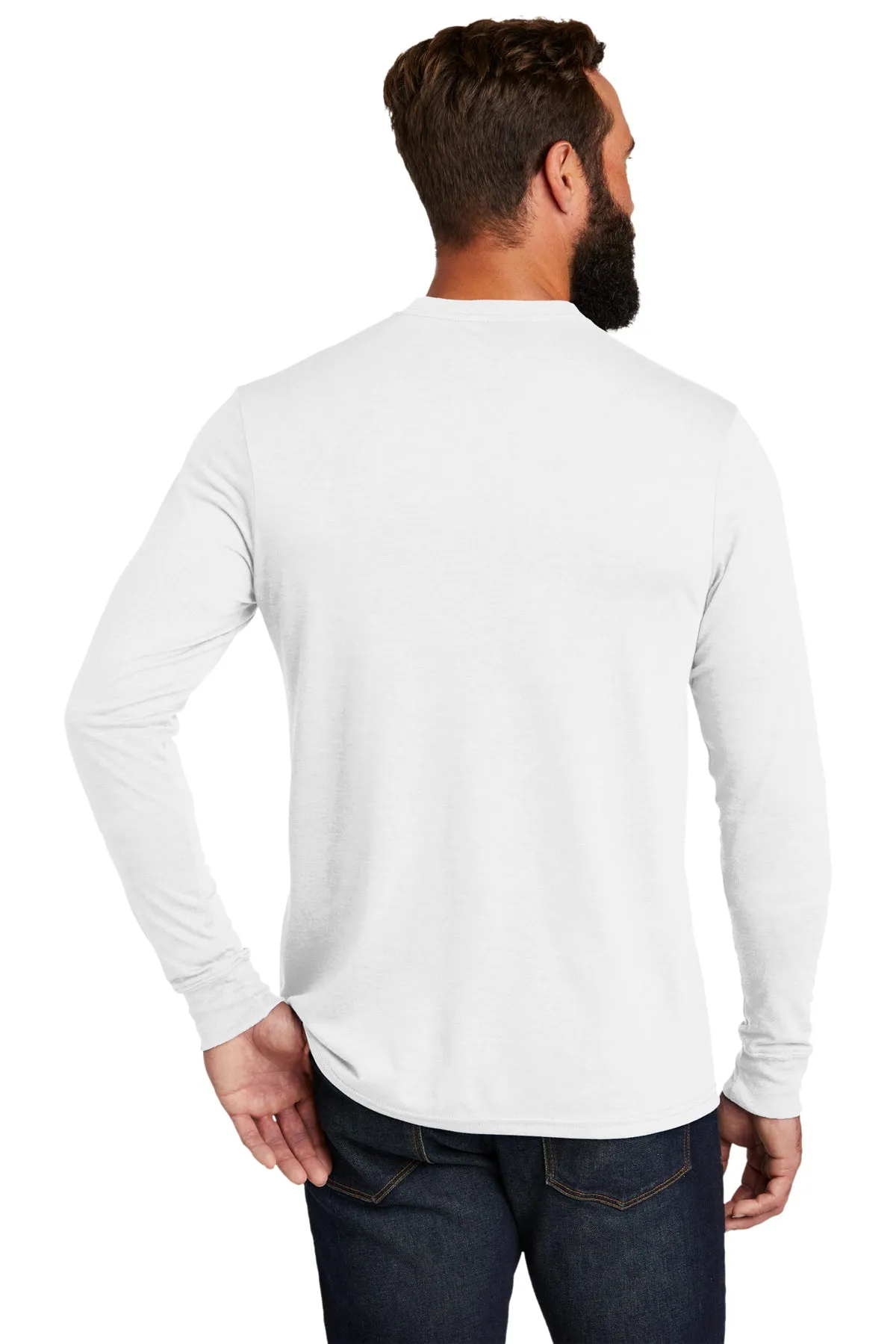 Allmade Unisex Tri-Blend Customized Long Sleeve Tee, Fairly White