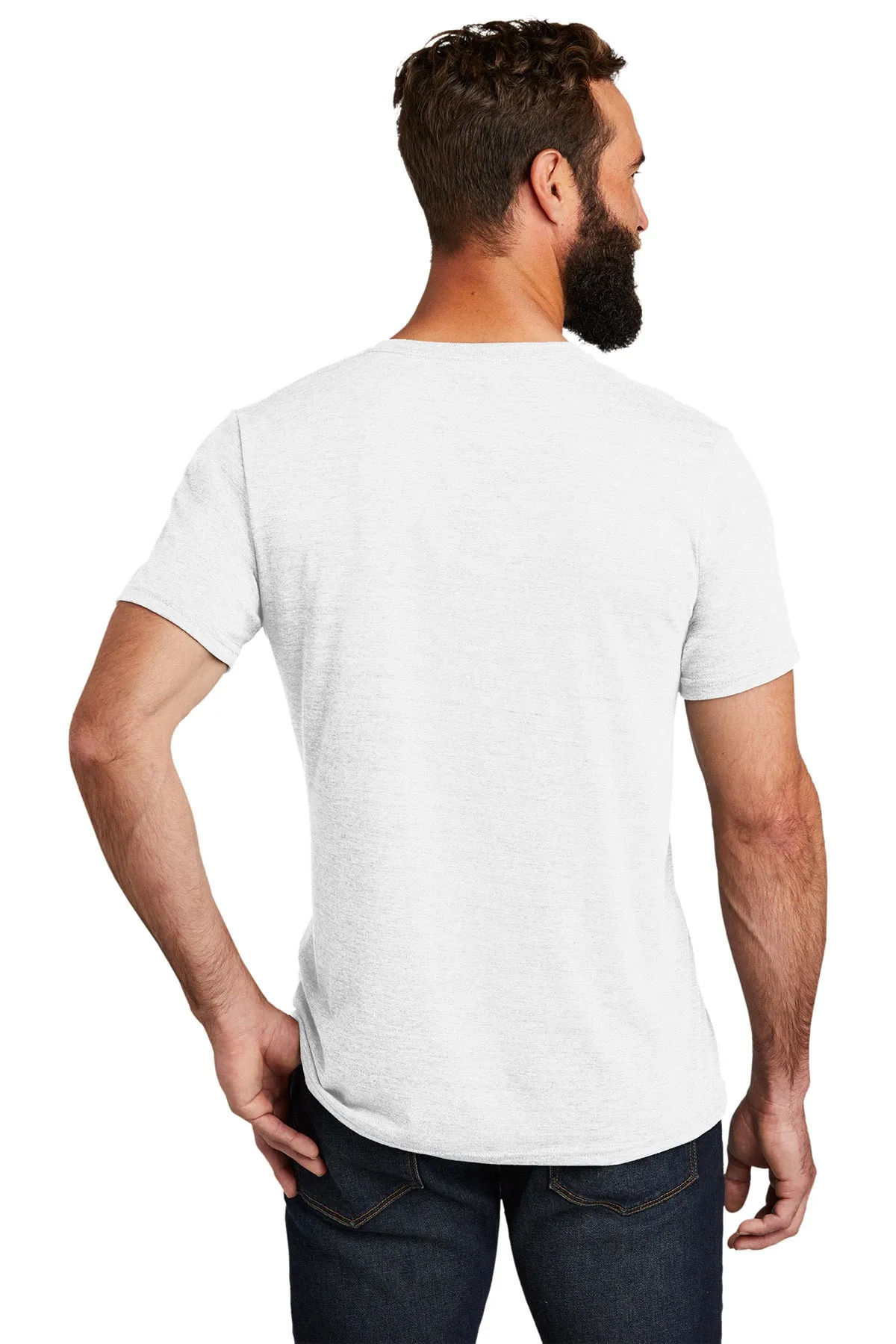 Allmade Unisex Tri-Blend Customized V-Neck Tee, Fairly White