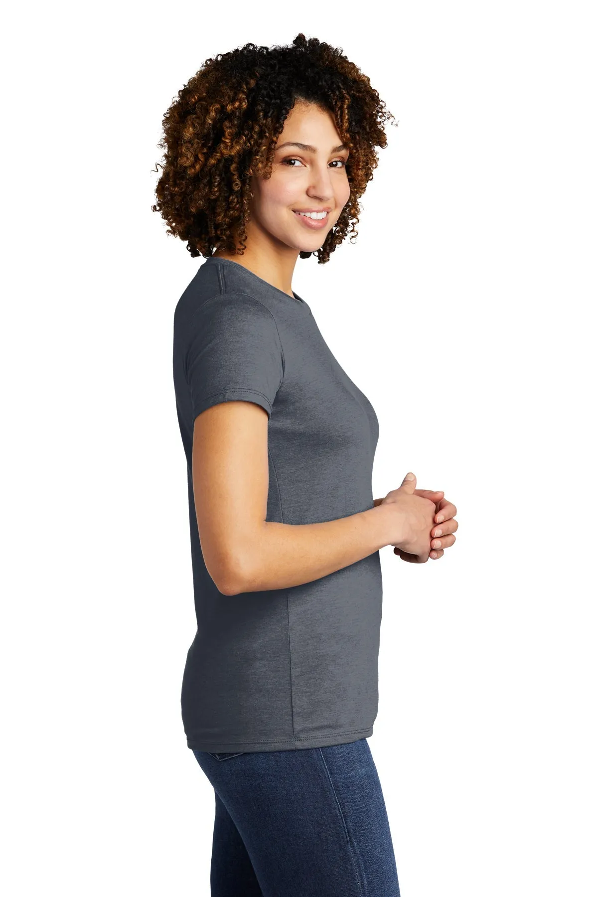 Allmade Women's Tri-Blend Branded Tee, Rebel Blue