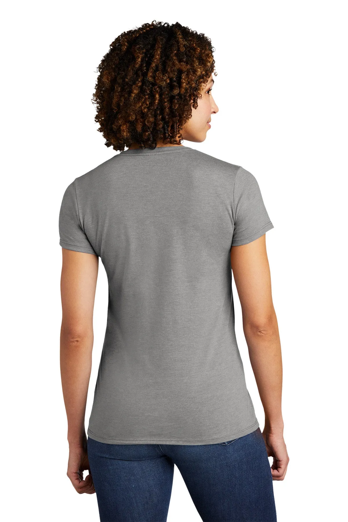 Allmade Women's Tri-Blend Customized Tee, Aluminum Grey