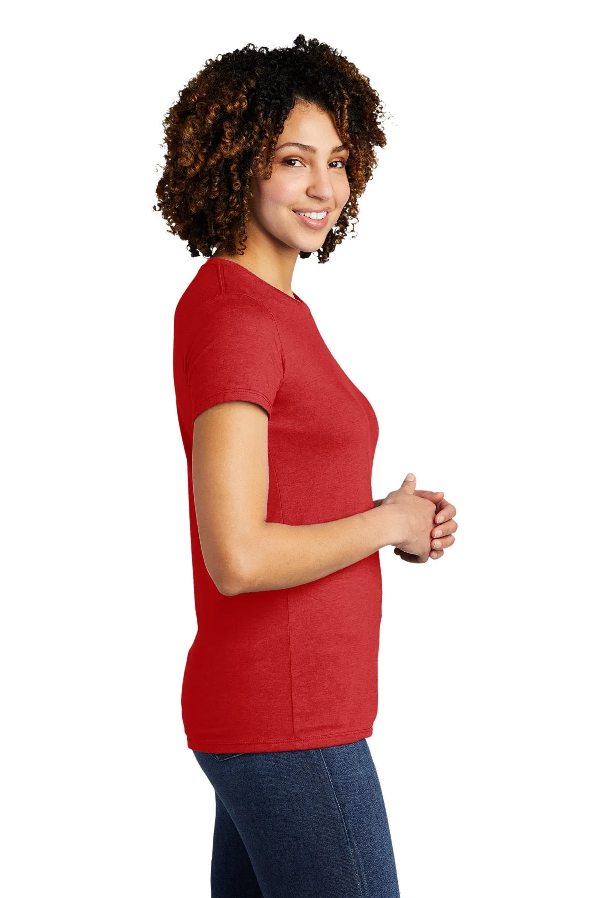 Allmade Women's Tri-Blend Customized Tee, Rise Up Red
