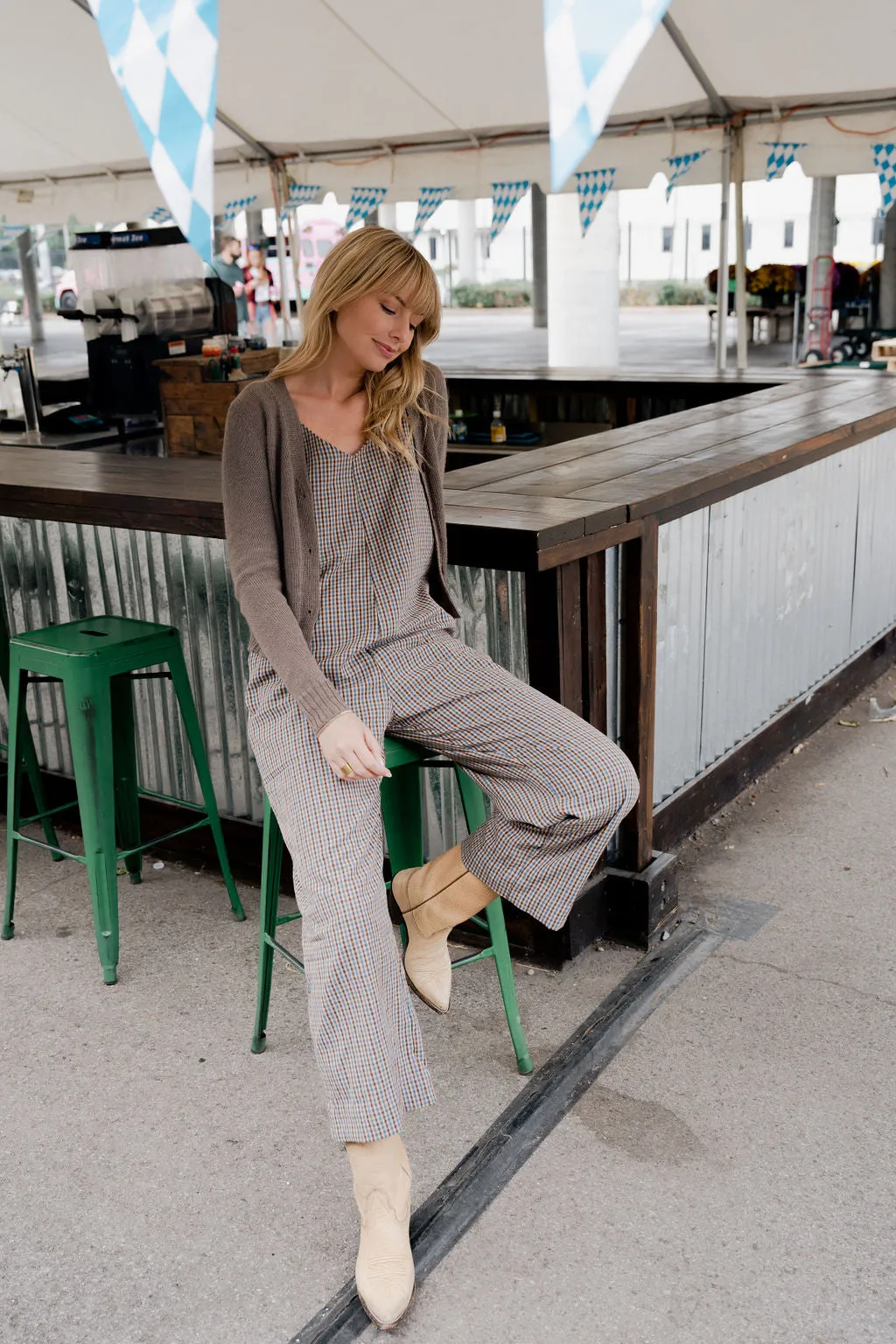 Alpaca Robbi Cardigan Sweater in Beige - Pre-Order 2/30