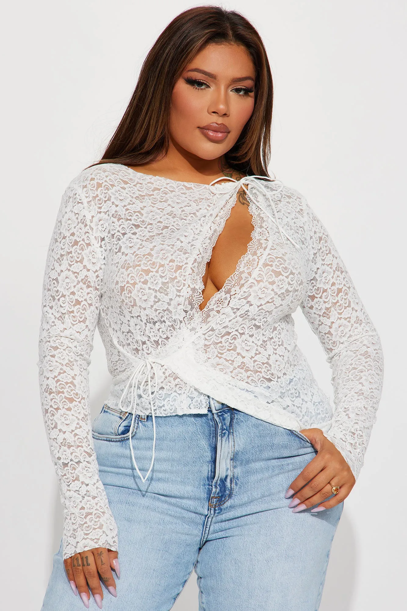 Aminah Lace Top - Off White