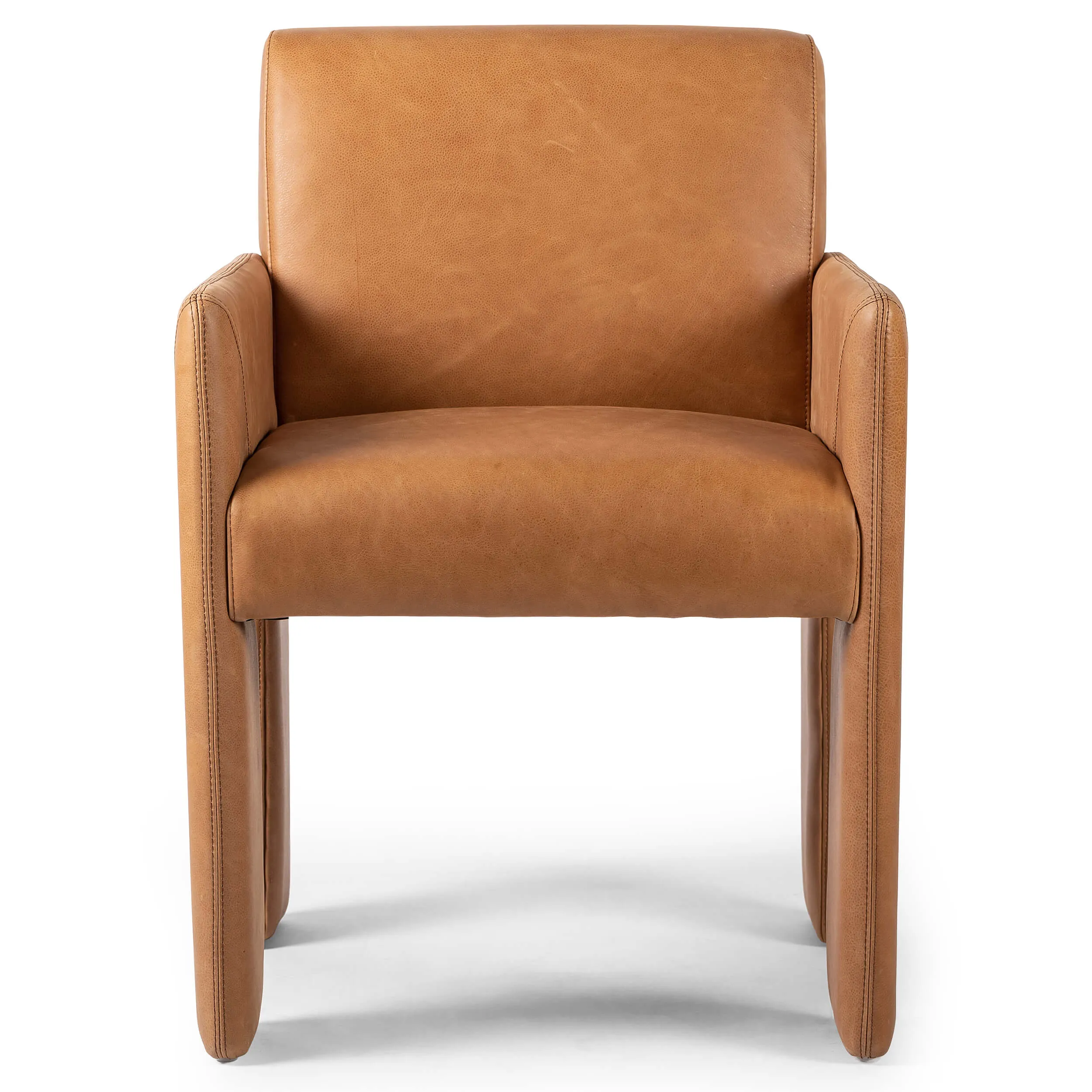 Amur Leather Arm Chair, Palermo Cognac