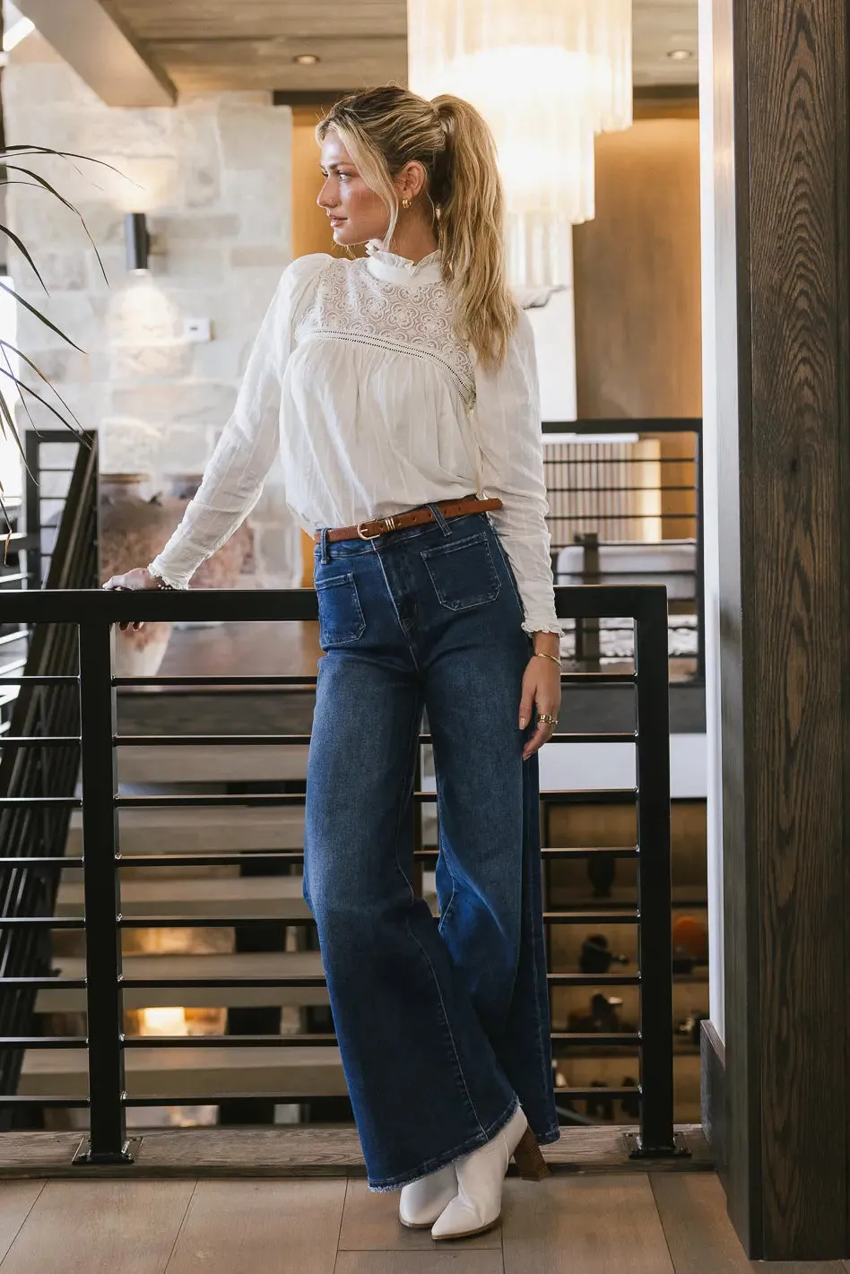 Anahi Lace Top in Cream - FINAL SALE