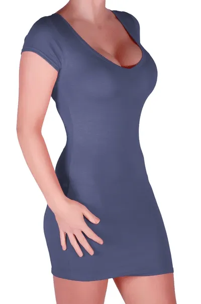 Annalise V Neck Cap Sleeve Bodycon