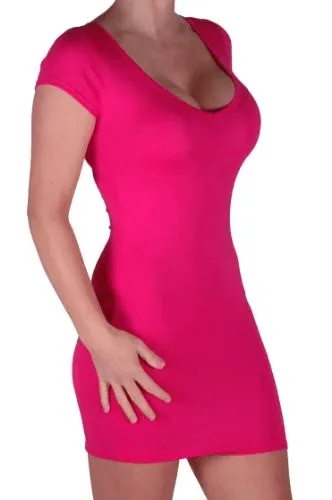 Annalise V Neck Cap Sleeve Bodycon