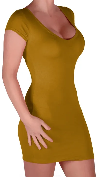 Annalise V Neck Cap Sleeve Bodycon