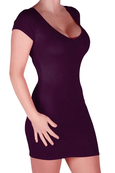 Annalise V Neck Cap Sleeve Bodycon