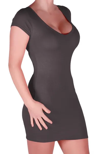 Annalise V Neck Cap Sleeve Bodycon