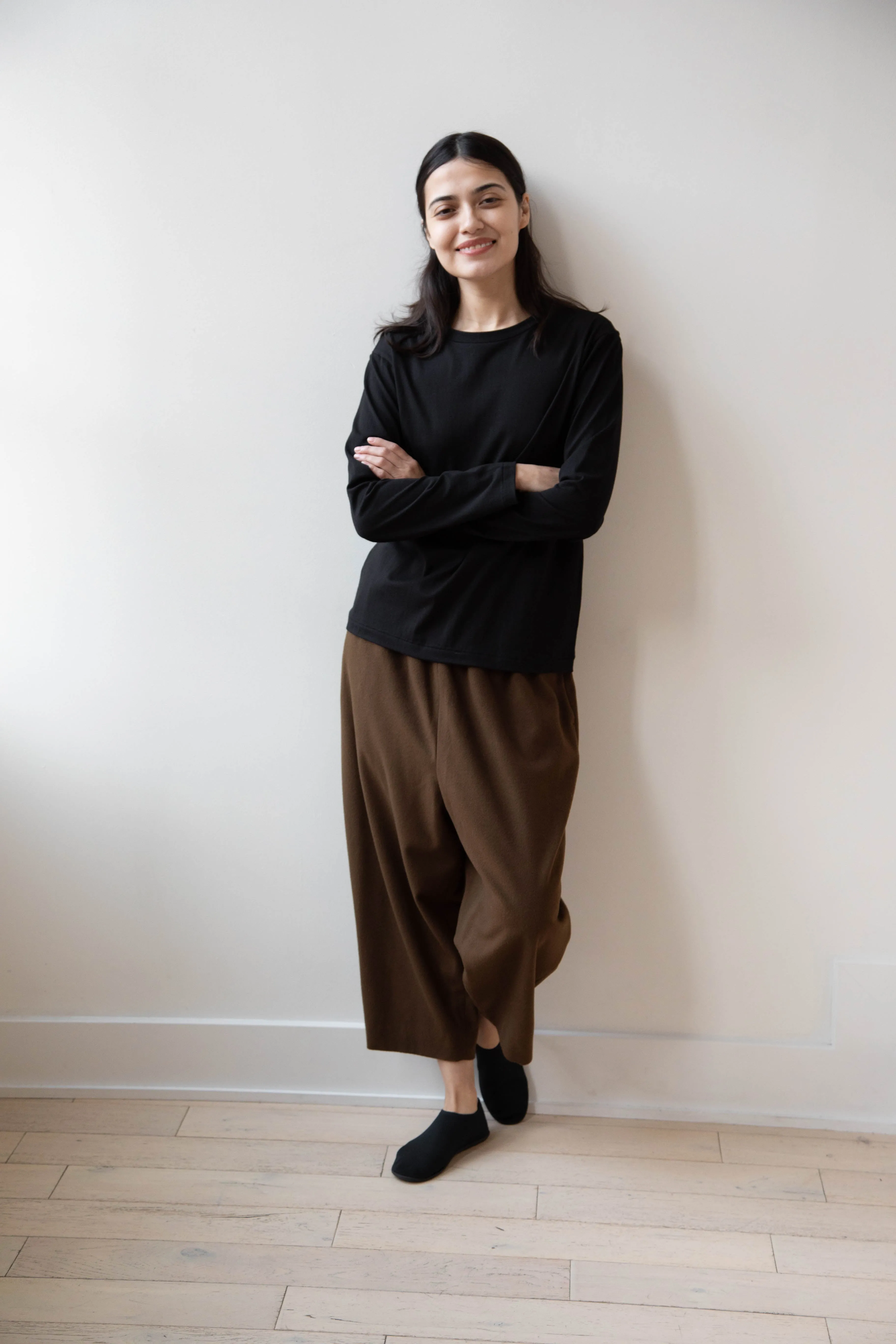Antipast | Organic Cotton Longsleeve T-shirt in Black