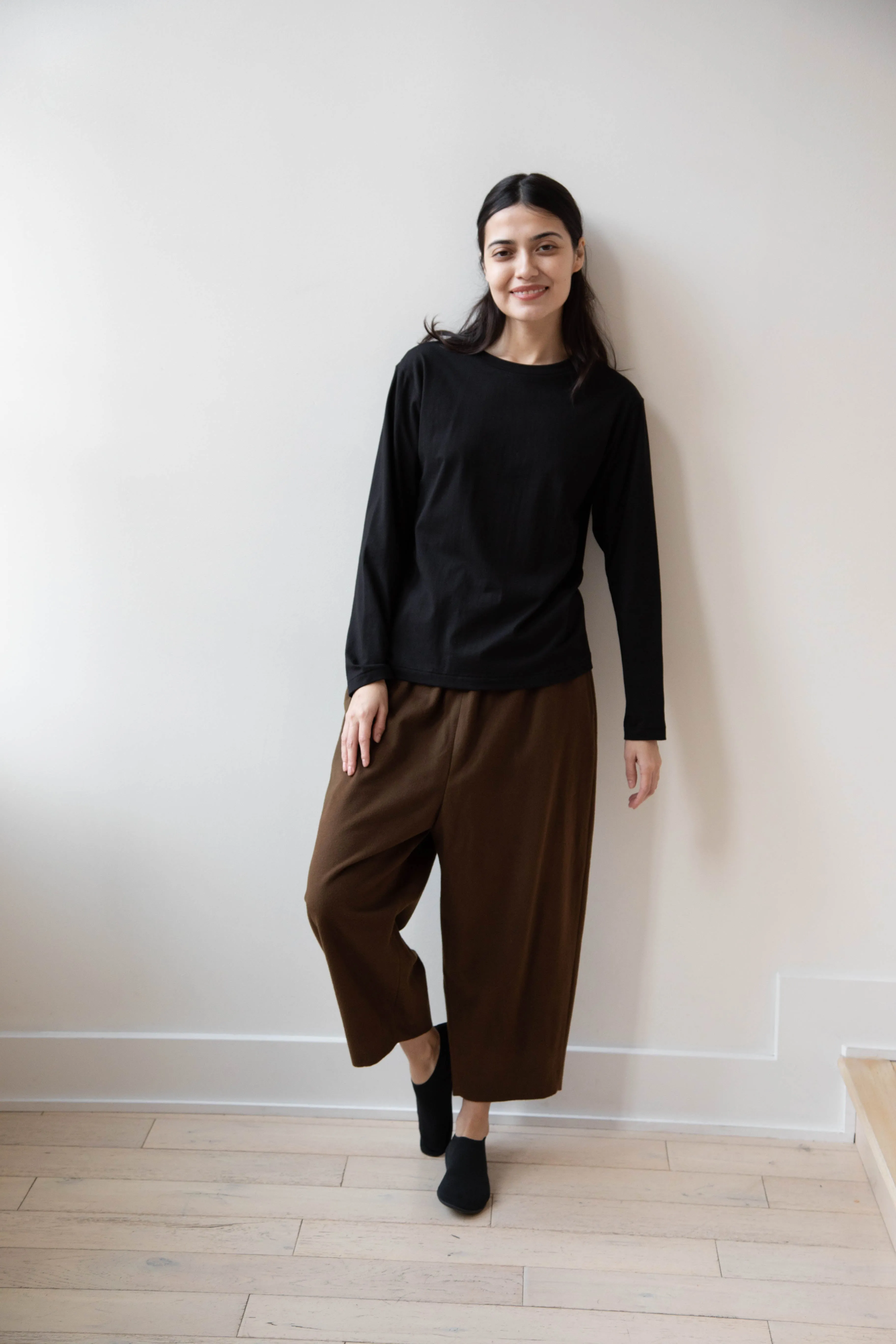 Antipast | Organic Cotton Longsleeve T-shirt in Black