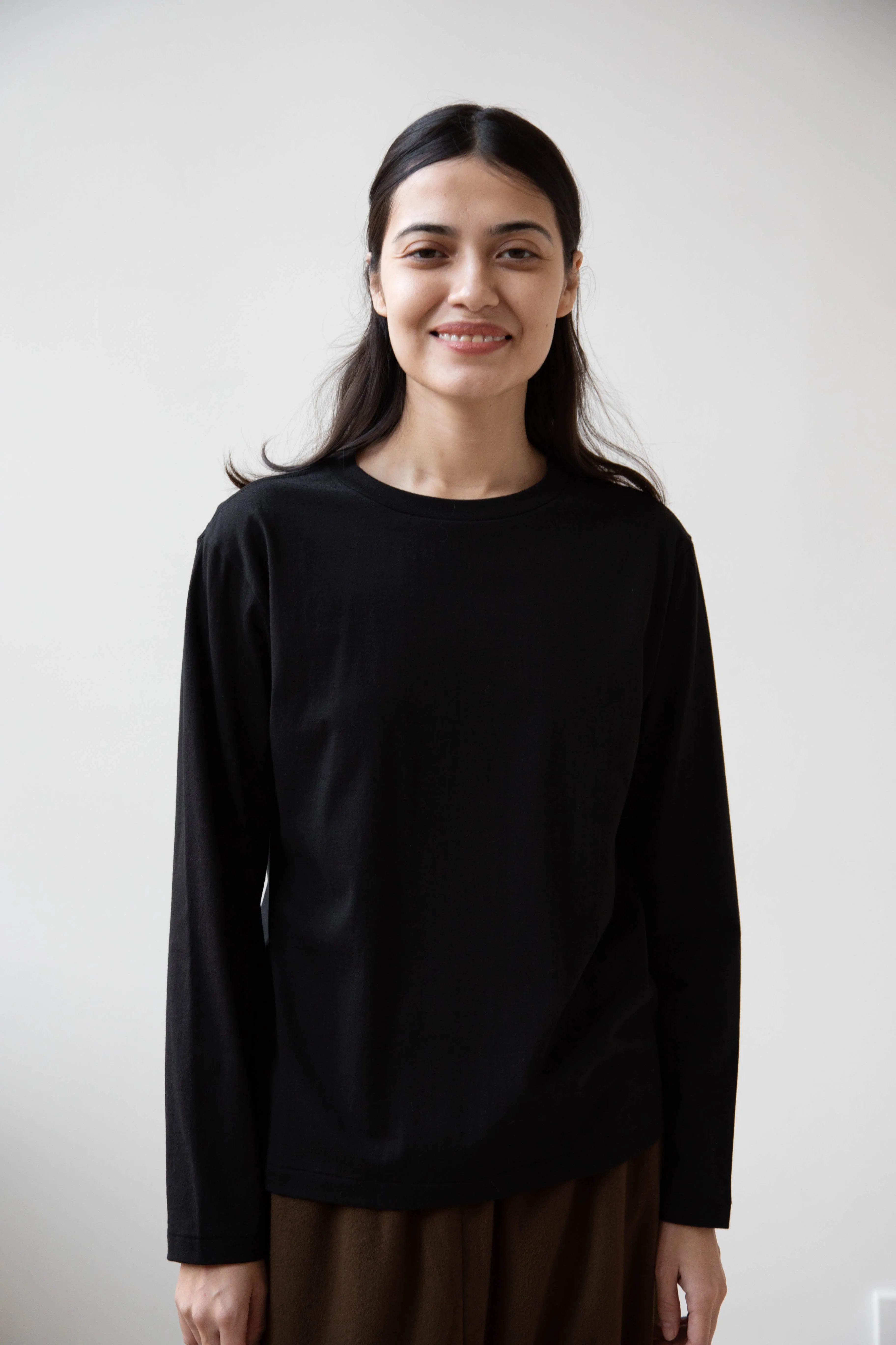 Antipast | Organic Cotton Longsleeve T-shirt in Black