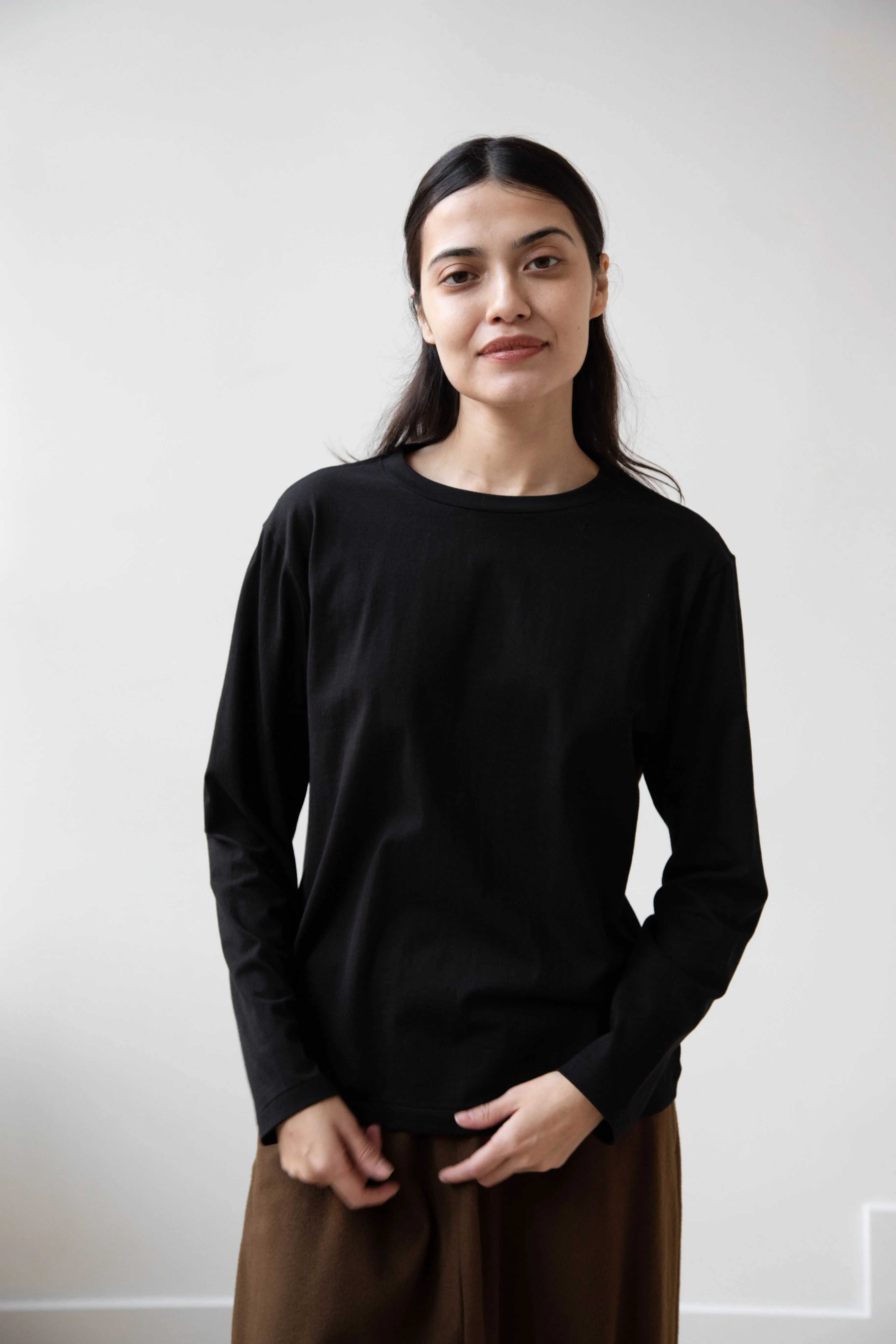 Antipast | Organic Cotton Longsleeve T-shirt in Black