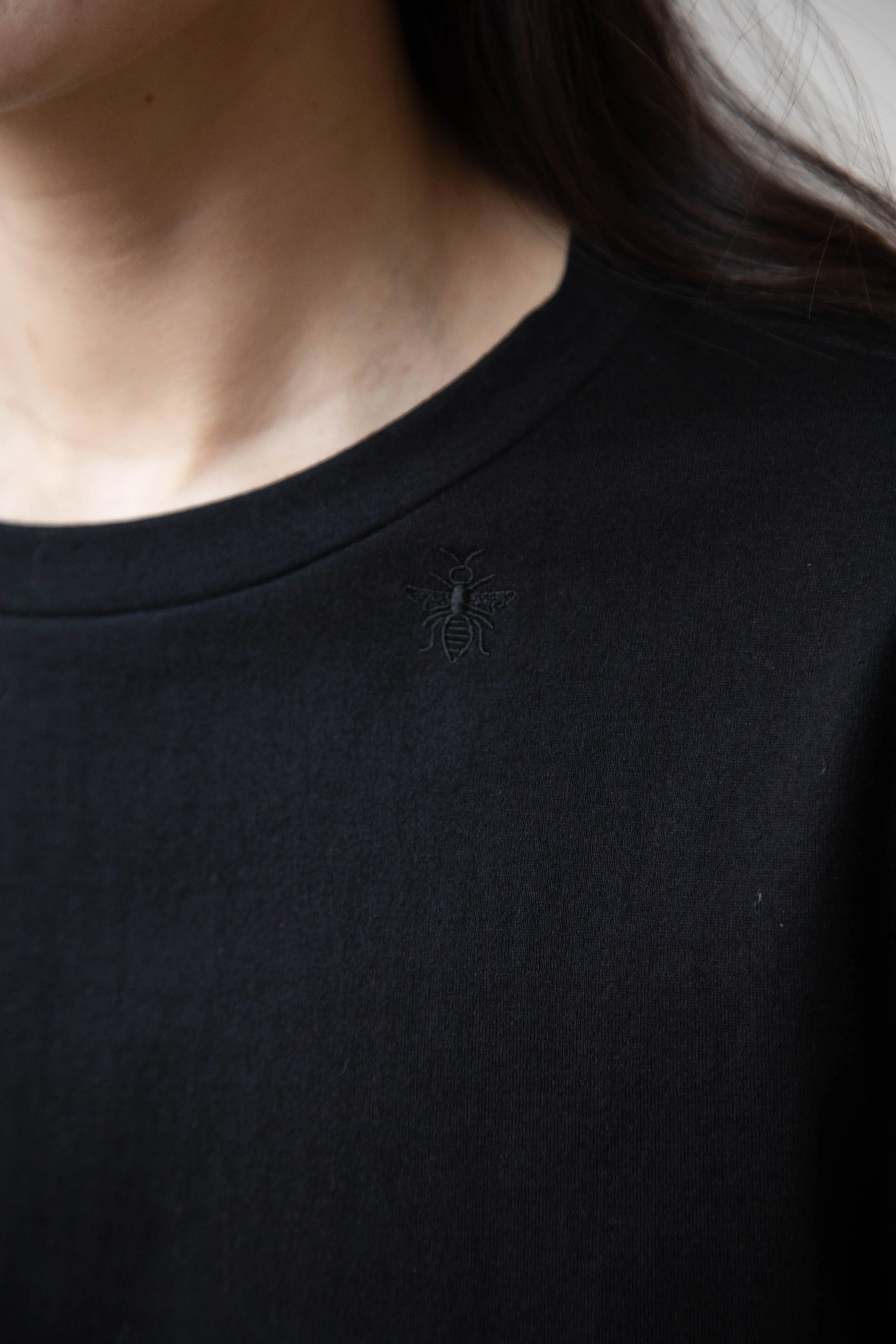 Antipast | Organic Cotton Longsleeve T-shirt in Black