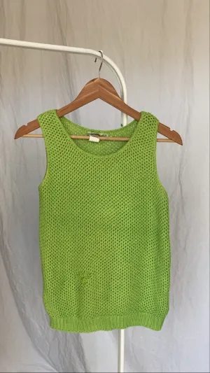 Apple Green Knit Tank - M/L