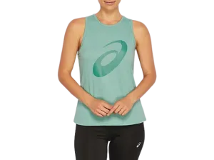ASICS LOGO TANK - WOMEN - SAGE