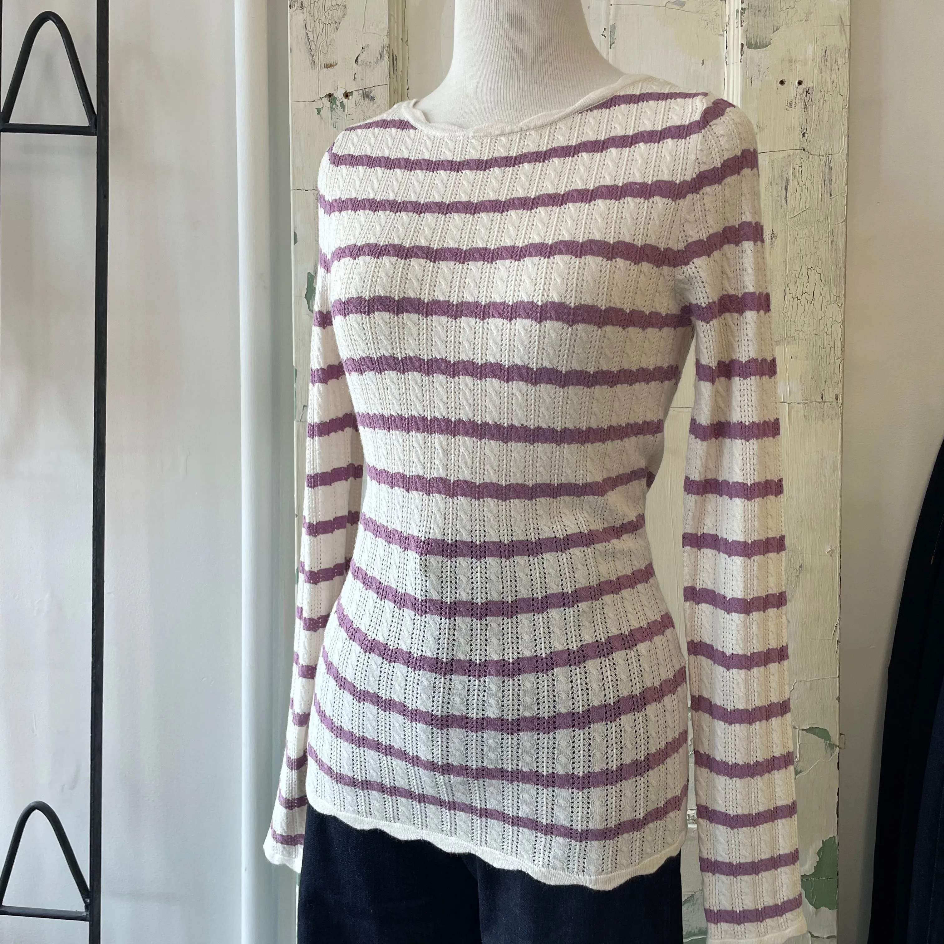 Atelier Reve // Fanto Top Purple Stripe