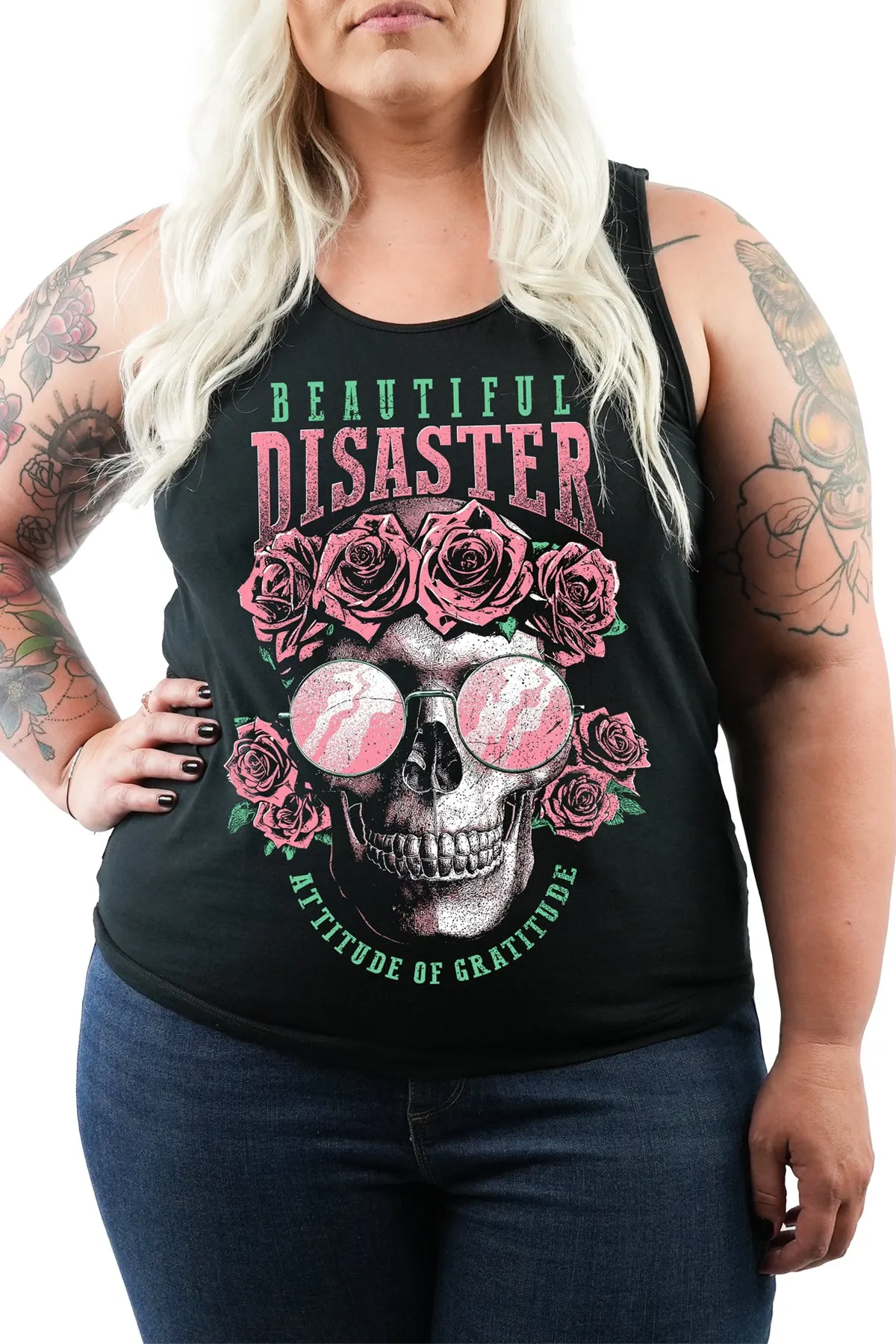 Attitude Of Gratitude Laceback Tank