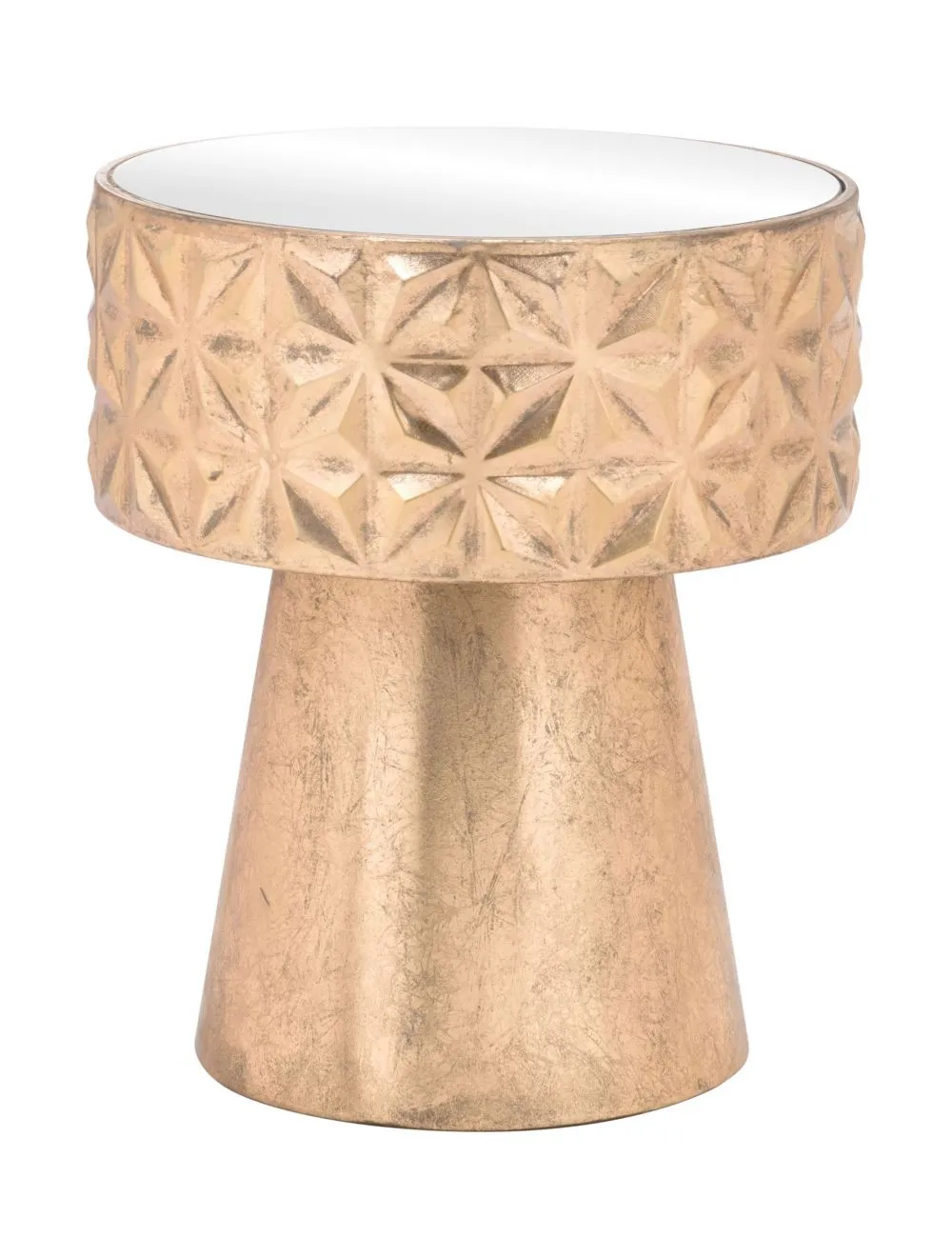Aztec Side Table Gold