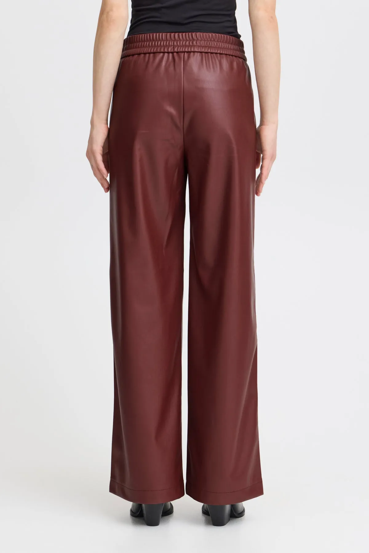 B Young Daja Leather look Jogger Pants