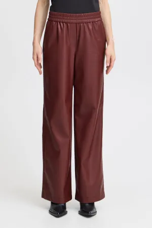 B Young Daja Leather look Jogger Pants