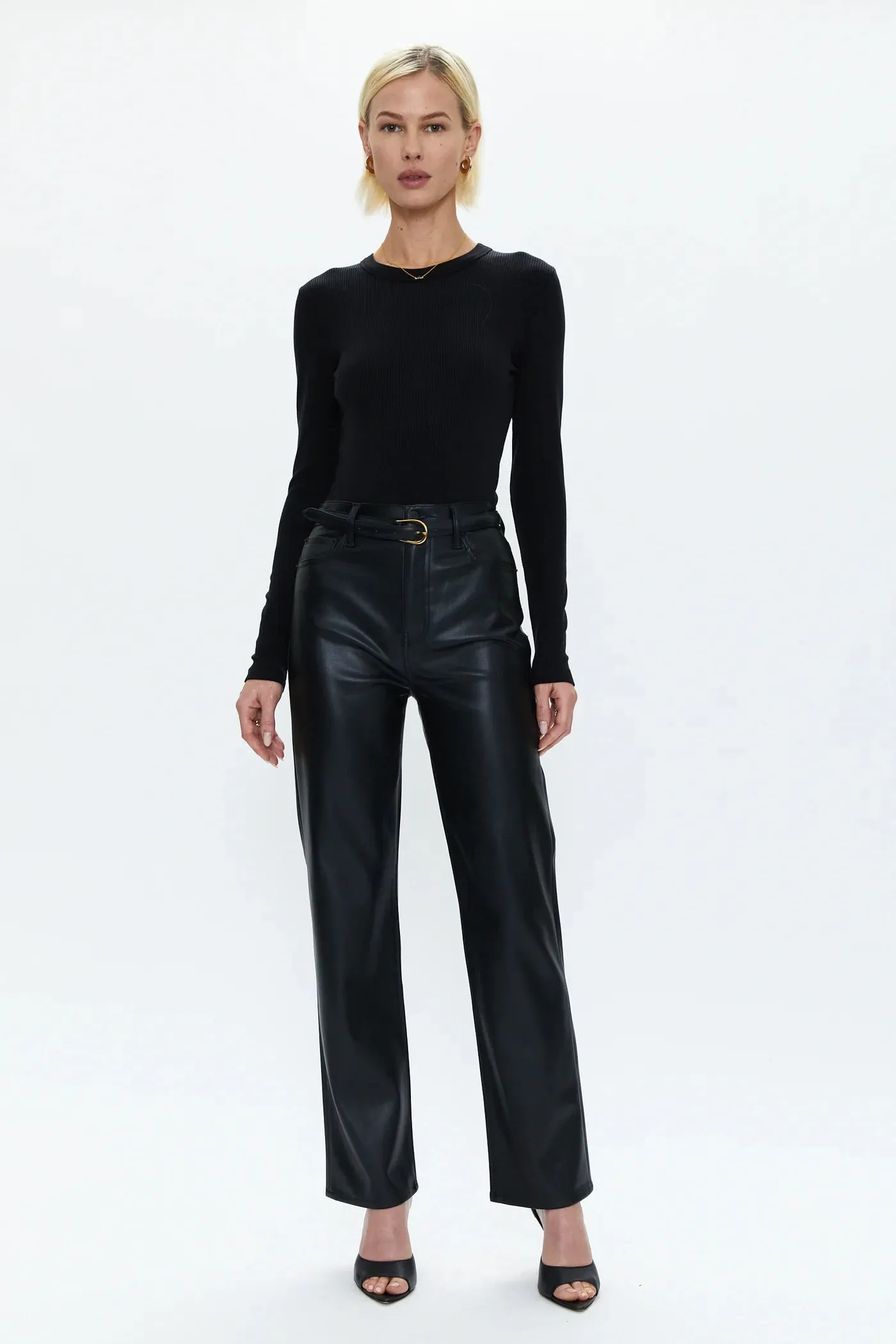 Bailey LS Thong Bodysuit | Noir