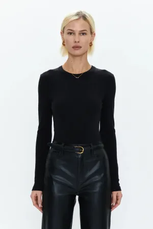 Bailey LS Thong Bodysuit | Noir