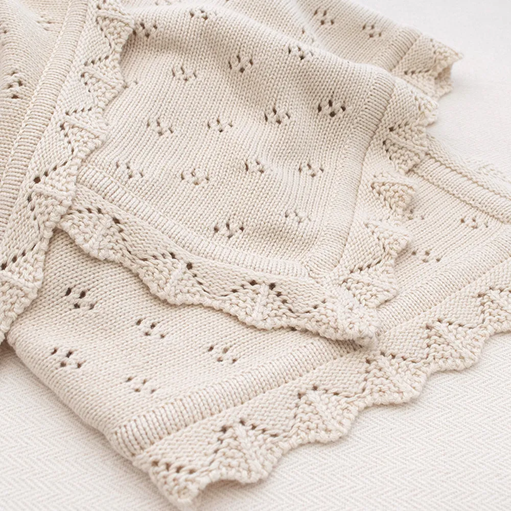 Bamboo Cotton Heirloom Blanket - Sand