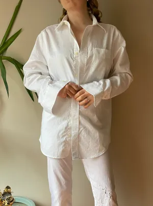Banana Republic White 100% Cotton Non-Iron Button Down Shirt - M/L